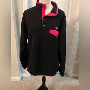 Patagonia Women's Sweater in Black and Pink Accents